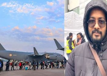 പെൺകുട്ടിയാണെങ്കിൽ ഞങ്ങൾ അവൾക്ക് ‘ഗംഗ’ എന്ന് പേരിടും; യുദ്ധഭൂമിയിൽ നിന്ന് ഗർഭിണിയായ ഭാര്യക്കൊപ്പം രക്ഷപ്പെട്ട മലയാളി യുവാവ്