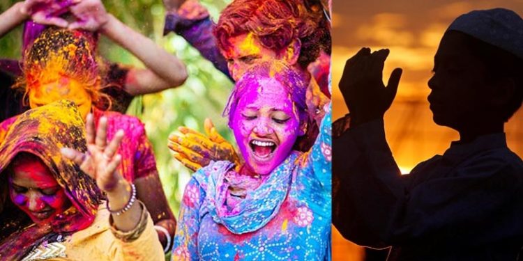 ഹോളി ആഘോഷം: ജുമുഅ നമസ്കാര സമയം മാറ്റി പള്ളികള്; വീടുകള്ക്ക് അടുത്തു തന്നെ നമസ്കരിക്കാന് നിര്ദേശിച്ച് പണ്ഡിതര്