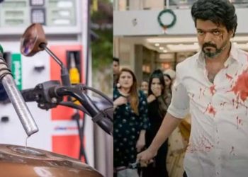 കട്ട് ഔട്ടുകൾ ഉയർത്തിയില്ല, പാലഭിഷേകം നടത്തിയില്ല; ‘ബീസ്റ്റ്’ റിലീസിന് പെട്രോൾ വിതരണം നടത്തി വിജയ് ആരാധകർ