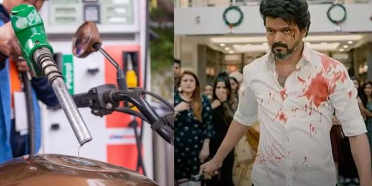 കട്ട് ഔട്ടുകൾ ഉയർത്തിയില്ല, പാലഭിഷേകം നടത്തിയില്ല; ‘ബീസ്റ്റ്’ റിലീസിന് പെട്രോൾ വിതരണം നടത്തി വിജയ് ആരാധകർ