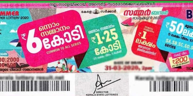 സമ്മര്‍ ബംപര്‍ വിജയി ചോറ്റാനിക്കരയില്‍ തന്നെ: 6 കോടിയുടെ ഭാഗ്യം തേടിയെത്തിയത് ടെക്‌സ്‌റ്റൈല്‍സ് ഉടമ കെപി റെജിയെ; പുറംലോകമറിയുന്നത് പത്ത് ദിവസത്തിന് ശേഷം