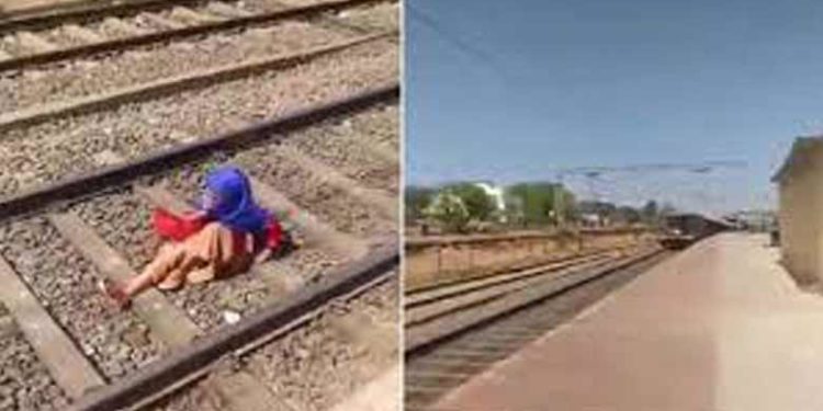 മുകളിലൂടെ ട്രെയിൻ പാഞ്ഞുപോയി; പോറൽപോലും ഏൽക്കാതെ മൊബൈലിൽ കോൾ ചെയ്ത് യുവതി; വീഡിയോ പുറത്ത്, വിമർശനം