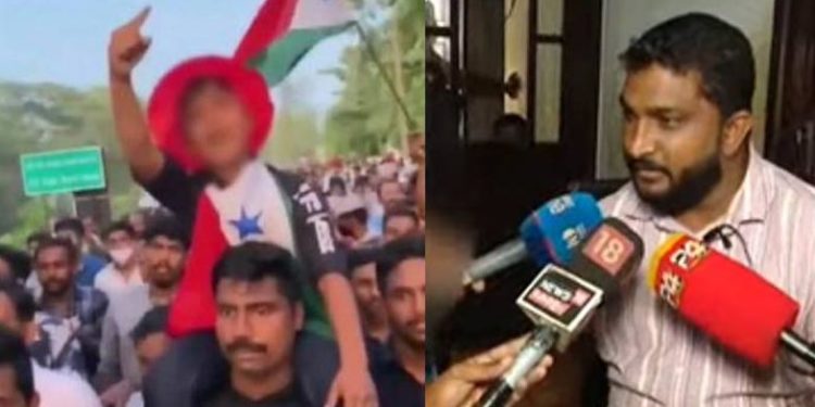 ‘സംഘപരിവാറിനെതിരെ മുഴക്കിയ മുദ്രാവാക്യമാണ്, ചെയ്തതില് തെറ്റില്ല’: ന്യായീകരിച്ച് കുട്ടിയുടെ പിതാവ്
