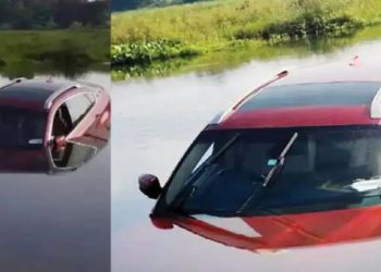 അമ്മയുടെ വിയോഗം സഹിക്കാനായില്ല; 1.3 കോടിയുടെ ബിഎംഡബ്ല്യു X6 കാര്‍ നദിയിലേക്ക് ഓടിച്ചിറക്കി യുവാവ്