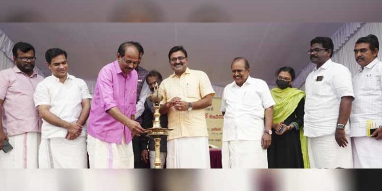 സപ്ലൈകോ സയന്റിഫിക് ഗോഡൗൺ കം ടീ ബ്ലെൻഡിങ് യൂണിറ്റിന്റെ ശിലാസ്ഥാപനം നിർവ്വഹിച്ച് മന്ത്രി അഡ്വ. ജിആർ അനിൽ