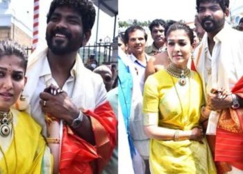 ക്ഷേത്രത്തിനകത്ത് ചെരിപ്പിട്ട് കയറി: നയന്‍താരയ്ക്ക് നോട്ടീസ് അയച്ച് അധികൃതര്‍; ക്ഷമ ചോദിച്ച് നയന്‍സും വിക്കിയും