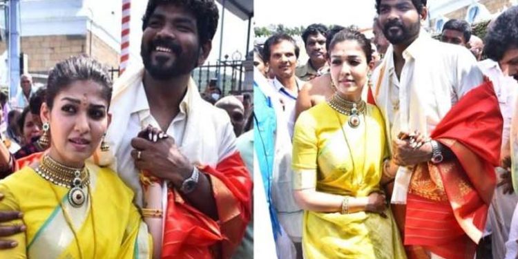 ക്ഷേത്രത്തിനകത്ത് ചെരിപ്പിട്ട് കയറി: നയന്‍താരയ്ക്ക് നോട്ടീസ് അയച്ച് അധികൃതര്‍; ക്ഷമ ചോദിച്ച് നയന്‍സും വിക്കിയും