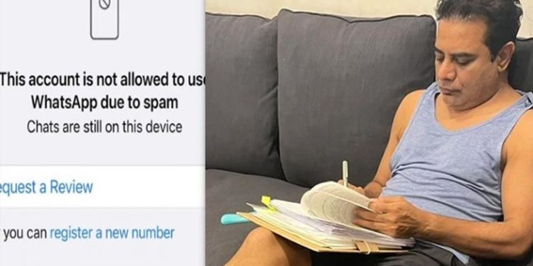 8,000-ത്തിലധികം സന്ദേശങ്ങളെത്തി; വാട്ട്സ്ആപ്പ് ബ്ലോക്കായെന്ന് തെലങ്കാന മന്ത്രി കെടിആര്‍