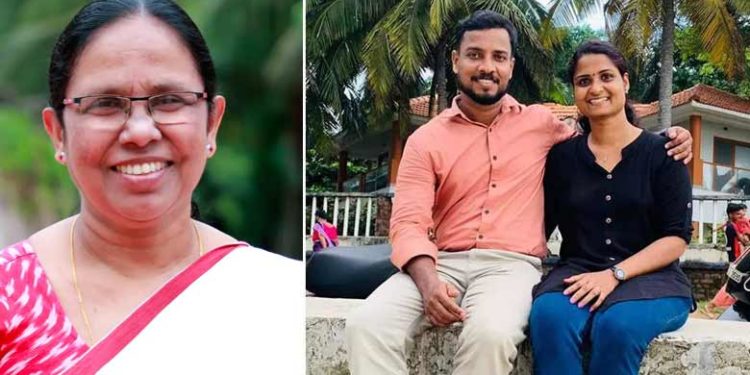 ലിനിയുടെ മക്കൾക്ക് ഒരു അമ്മയെ കിട്ടുന്നതിൽ അതിയായ സന്തോഷമുണ്ട്; സജീഷിനും പ്രതിഭയ്ക്കും ആശംസകളുമായി കെകെ ശൈലജ ടീച്ചർ