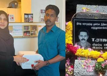 രാജ്കുമാറിന് ഉറ്റവരുടെ അടുത്ത് തന്നെ ഉറങ്ങാം: കോവിഡില് അജ്മാനില് മരിച്ച രാജ്കുമാറിന്റെ ചിതാഭസ്മവുമായി താഹിറ കന്യാകുമാരിയിലേക്ക്