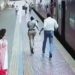 ഓടുന്ന ട്രെയിനിലേക്ക് കേറാന് ശ്രമം: ട്രെയിനടിയില്പ്പെടാതെ താഴെ വീണ അമ്മയെയും മകനെയും രക്ഷിച്ച് വനിതാ ഉദ്യോഗസ്ഥ; അഭിനന്ദിച്ച് റെയില്വേ