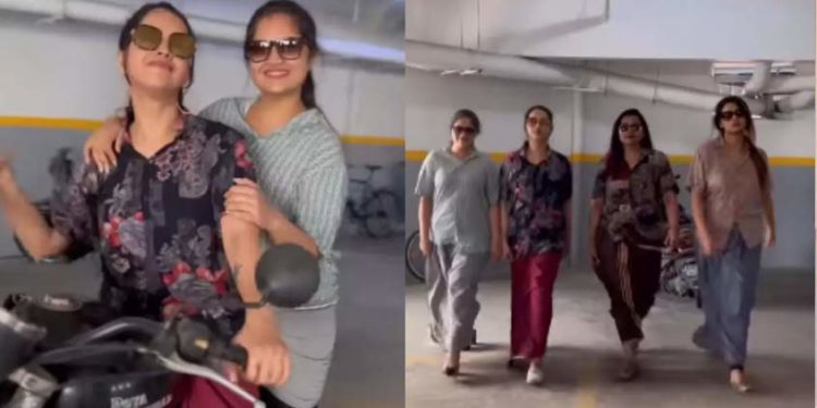 മുണ്ട് മടക്കികുത്തി കിടിലൻ ഡാൻസുമായി ഭാവനയും സുഹൃത്തുക്കളും