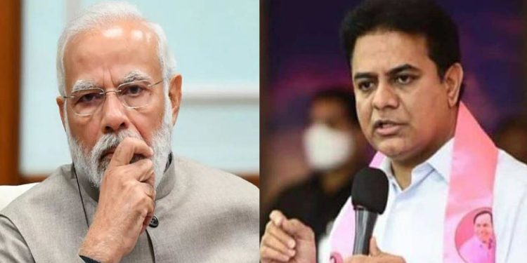 ‘ഇനി കറന്സി നോട്ടുകളിലും ഗാന്ധിജിയെ മാറ്റി മോഡിയുടെ ചിത്രം വയ്ക്കും’ : രൂക്ഷ വിമര്ശനവുമായി കെടി രാമറാവു