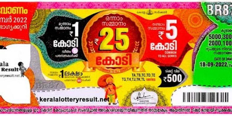 25 കോടിയുടെ ഭാഗ്യവാന് തലസ്ഥാനത്ത്: ഓണം ബമ്പര് ഭാഗ്യക്കുറി നറുക്കെടുത്തു