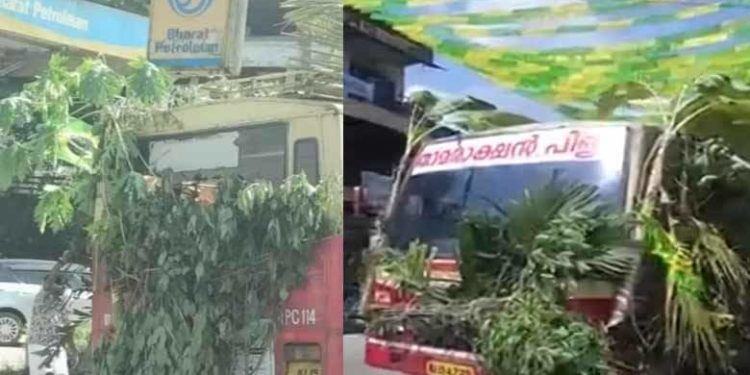 ‘താമരാക്ഷന്പിള്ള’യായി അടിച്ച്പൊളിച്ച് കെഎസ്ആര്ടിസി ബസിന്റെ കല്ല്യാണയാത്ര: ഡ്രൈവർക്കു൦ ബസിനുമെതിരെ നടപടി