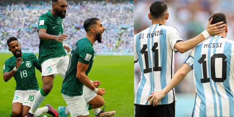 മെസിയുടെ ലോകകപ്പ് മോഹങ്ങള്ക്ക് അപ്രതീക്ഷിത തിരിച്ചടി;അര്ജന്റീനയെ വിറപ്പിച്ച് സൗദി അറേബ്യയ്ക്ക് വിജയം