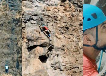 ഡ്യൂപ്പല്ല, വിഎഫ്എക്‌സ് അല്ല, ചെങ്കുത്തായ പാറക്കെട്ടില്‍ സാഹസികമായി വലിഞ്ഞ് കയറി ടൊവീനോ; വൈറലായി വീഡിയോ!