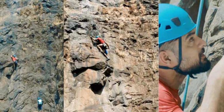 ഡ്യൂപ്പല്ല, വിഎഫ്എക്‌സ് അല്ല, ചെങ്കുത്തായ പാറക്കെട്ടില്‍ സാഹസികമായി വലിഞ്ഞ് കയറി ടൊവീനോ; വൈറലായി വീഡിയോ!