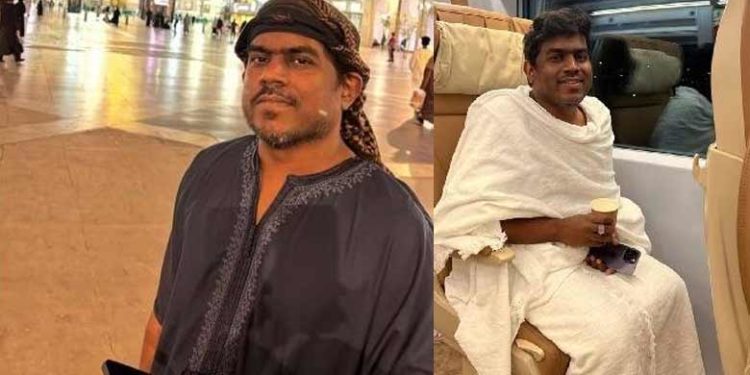 എല്ലാ വിവാദങ്ങള്ക്കും അവസാനം; യുവാന് ശങ്കര് രാജ ഉംറ തീര്ഥാടനത്തിന് പുറപ്പെട്ടു