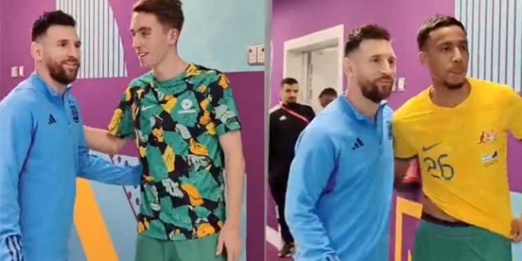 തോറ്റാലെന്ത്? ഇതിഹാസതാരത്തിന് ഒപ്പം ഫോട്ടോ എടുക്കാന്‍ ക്യൂ നിന്ന് ഓസ്‌ട്രേലിയന്‍ താരങ്ങള്‍; മെസിയോടൊപ്പമുള്ള ചിത്രങ്ങള്‍ വൈറല്‍!