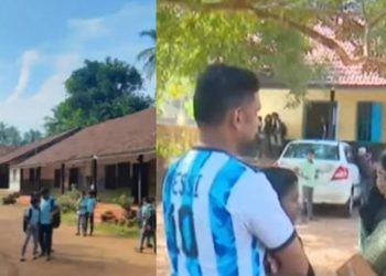 വാടക കെട്ടിടത്തില് പ്രവര്ത്തിക്കുന്ന സ്കൂളിന് സ്വന്തം കെട്ടിടം: സഹായവുമായി എത്തി അര്ജന്റീന ആരാധകര്, മാതൃക