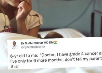 ‘ഡോക്ടര്‍ എനിക്ക് കാന്‍സറാണ്, 6 മാസം കൂടി മാത്രമേ ജീവിക്കൂ’: മാതാപിതാക്കളോട് പറയരുതെന്ന്  അപേക്ഷിച്ച് ആറുവയസുകാരന്‍