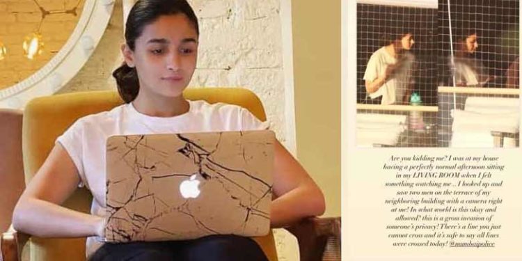 ടെറസില് ഒളിച്ച് നിന്ന് ഫ്‌ളാറ്റിനുള്ളിലെ ആലിയ ഭട്ടിന്റെ സ്വകാര്യ ദൃശ്യങ്ങൾ പകർത്തി;കേസെടുക്കാൻ ഉറച്ച് മുംബൈ പോലീസ്; പരാതിക്കായി ആലിയയെ സമീപിച്ചു