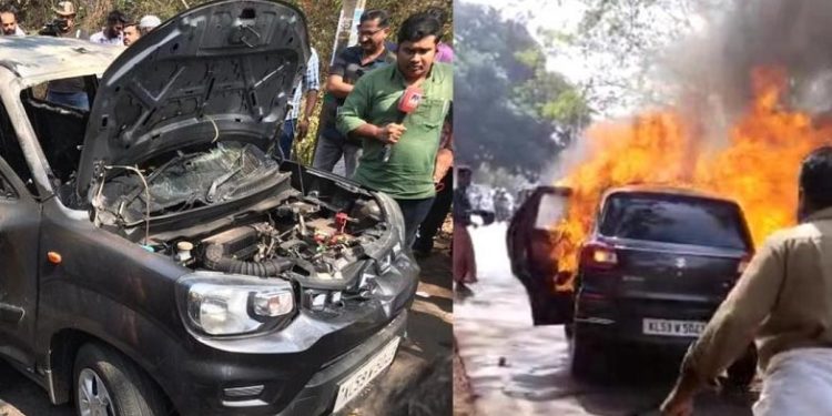 സീറ്റിനടിയില്‍ പെട്രോള്‍ കുപ്പികള്‍ സൂക്ഷിച്ചനിലയില്‍: എയര്‍ പ്യൂരിഫയറും തീ ആളിക്കത്താന്‍ കാരണമായി