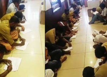 ‘ഇനി ഒരിക്കലും മദ്യപിച്ച് വാഹനമോടിക്കില്ല’; കെഎസ്ആര്‍ടിസി, സ്വകാര്യ ബസ് ഡ്രൈവര്‍മാര്‍ക്ക് പോലീസ് സ്റ്റേഷന്‍ തറയിലിരുന്ന് 1000 തവണ ഇംപോസിഷന്‍ എഴുത്ത്!