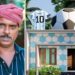 മതിലും ചുമരും അർജന്റീനയുടെ നിറം; മുകളിൽ മെസിയുടെ ജേഴ്സിയും ഫുട്ബോളും; കളി പറയുന്ന സുബൈർ വാഴക്കാടിന് 70 ദിവസം കൊണ്ട് വീടൊരുക്കി പ്രവാസി