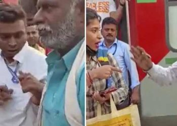 ‘ടിക്കറ്റ് കാണിച്ചിട്ട് പോ’; ആൾക്കൂട്ടത്തിൽ വെച്ച് യുവതിയോട് ആക്രോശിച്ച് ടിടിഇ; മോശം പെരുമാറ്റത്തിന് സസ്‌പെൻഡ് ചെയ്ത് റെയിൽവേ; വീഡിയോ