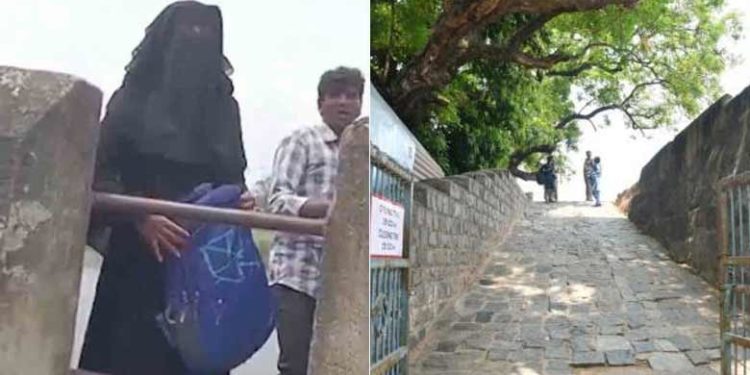 ഹിജാബ് അഴിച്ചുമാറ്റാതെ കോട്ടയിൽ കയറ്റില്ല; യുവതിയെ തടഞ്ഞ് വീഡിയോ പകർത്തി പ്രചരിപ്പിച്ചു; ഏഴ് പേർ അറസ്റ്റിൽ