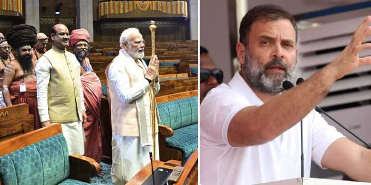 പാർലമെന്റ് ഉദ്ഘാടനം പ്രധാനമന്ത്രി കിരീടധാരണമാക്കി മാറ്റിയെന്ന് രാഹുൽ ഗാന്ധി; പവിത്രമായ പാരമ്പര്യത്തിന്റെ പിന്തുടർച്ചയാണ് ചെങ്കോലെന്ന് ശശി തരൂർ