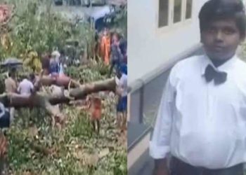 ആലുവയിൽ മരക്കൊമ്പ് ഒടിഞ്ഞുവീണ് ഫുട്‌ബോൾ കളിക്കുന്ന കുട്ടികൾക്ക് മേൽ പതിച്ചു; എട്ടുവയസുകാരന് ദാരുണമരണം