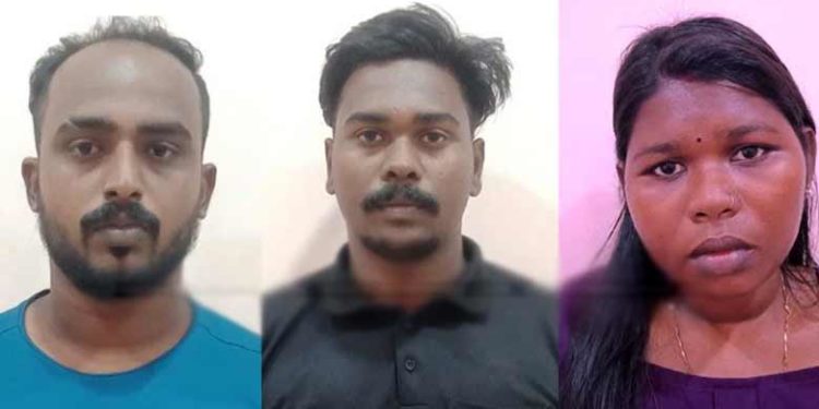 ഡേറ്റിങ് ആപ്പിലൂടെ പരിചയപ്പെട്ട് വിളിച്ചു വരുത്തും; ഭീഷണിപ്പെടുത്തി യുവാക്കളിൽ നിന്നും പണം തട്ടൽ; യുവതിയും പങ്കാളിയുമടക്കം മൂന്ന് പേർ പിടിയിൽ