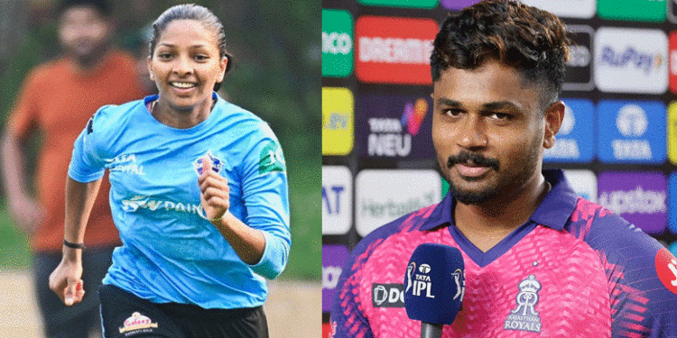 ‘ഇന്ത്യന്‍ ടീമിലേക്ക് തെരഞ്ഞെടുക്കപ്പെട്ടതിന് അഭിനന്ദനങ്ങള്‍, നിങ്ങളെ ഓര്‍ത്ത് അഭിമാനിക്കുന്നു’ ; മിന്നുമണിയെ പ്രശംസിച്ച് സഞ്ജു സാംസണ്‍