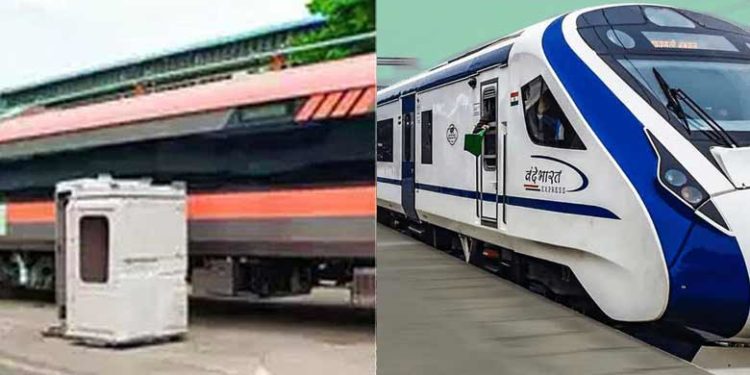 വന്ദേഭാരത് വെള്ളയിൽ നിന്നും കാവിയിലേക്ക്; തീവണ്ടികളുടെ നിറം കാവിയും ചാരവും കോംബിനേഷനിലേക്ക് മാറ്റും; പൊടിപിടിച്ച് ഭംഗി നശിക്കുന്നെന്ന് വിശദീകരണം