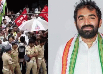 വിജയമുറപ്പിച്ച് ചാണ്ടി ഉമ്മന്‍, പുതുപ്പള്ളി വീട്ടുമുറ്റത്ത് ഉമ്മന്‍ചാണ്ടിയുടെ   ഫ്‌ലെക്‌സുമായി പ്രവര്‍ത്തകര്‍