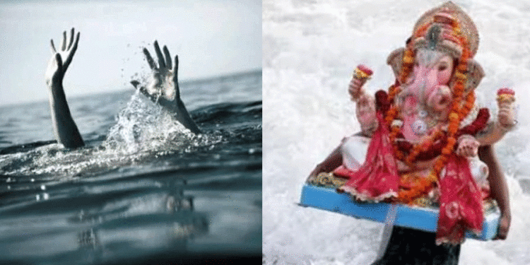 ഗണേശ വിഗ്രഹം നിമജ്ജനം ചെയ്യുന്നതിനിടെ അപകടം; സഹോദരങ്ങളടക്കം 3 പേര് മുങ്ങി മരിച്ചു
