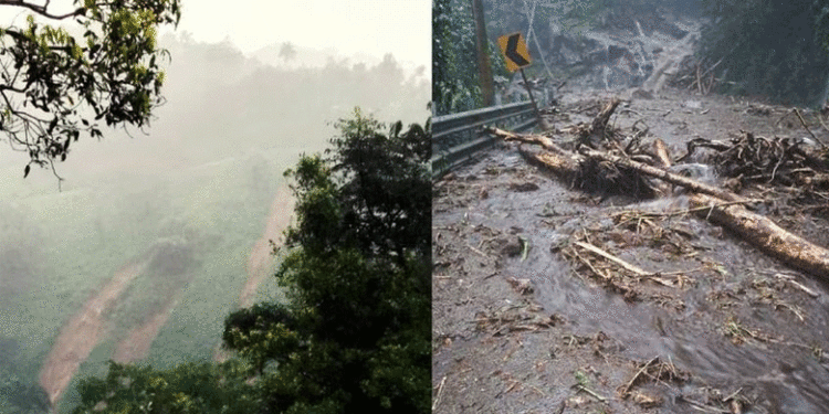 കോട്ടയത്ത് കനത്ത മഴ; വെള്ളാനിയില്‍ ഉരുള്‍പൊട്ടല്‍, വാഗമണ്‍ റോഡില്‍ മണ്ണിടിച്ചില്‍