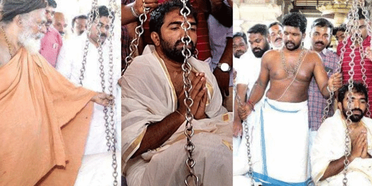 ശിവപാര്‍വതി ക്ഷേത്രത്തില്‍ പഞ്ചസാര കൊണ്ട് തുലാഭാരം നടത്തി ചാണ്ടി ഉമ്മന്‍