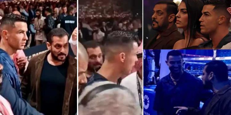 സല്‍മാന്‍ ഖാനെ മൈന്‍ഡ് ചെയ്യാതെ മറ്റുള്ളവര്‍ക്കൊപ്പം ചിരിച്ച് കളിച്ച് ക്രിസ്റ്റ്യാനോ; ഒടുവില് ട്രോളന്മാര്‍ക്ക് വിശ്രമം; സല്ലുവിനൊപ്പം സൗഹൃദം പങ്കിടുന്ന ചിത്രമെത്തി!