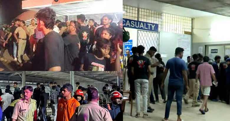 മഴ പെയ്തതോടെ വേദിയിലേക്ക് കൂട്ടത്തോടെ ഓടിക്കയറിയത് അപകടമുണ്ടാക്കി; മരിച്ചത് രണ്ട് പെൺകുട്ടികളും രണ്ട് ആൺകുട്ടികളും; രണ്ട് പേരുടെ നില ഗുരുതരം