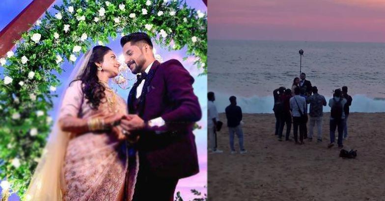 അനഘയും റിയാസും പുതിയ ജീവിതയാത്ര ആരംഭിച്ചു: അനുഗ്രഹാശിസ്സുകളുമായി അസ്തമയ സൂര്യനും അറബിക്കടലും