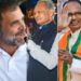 മധ്യപ്രദേശ്, രാജസ്ഥാന്, ഛത്തിസ്ഗഡിലും ബിജെപി തേരോട്ടം: തെലങ്കാനയില് കോണ്ഗ്രസ് മുന്നേറ്റം