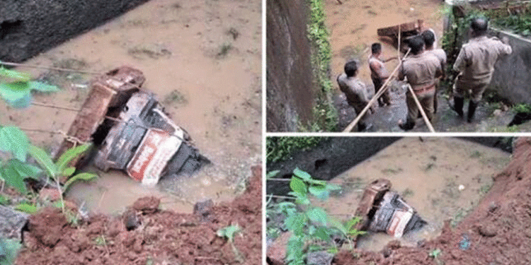 പെരുമ്പാവൂരില്‍ മതില്‍പണിക്കിടെ ഹിറ്റാച്ചി കുളത്തിലേക്ക് മറിഞ്ഞ് അപകടം; ഡ്രൈവര്‍ മരിച്ചു