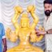 നാലുകൈകളാൽ സ്വയം അമൃതാഭിഷേകം ചെയ്യുന്ന ‘അമൃതേശ്വര ഭൈരവൻ’! ശ്രീനഗറിൽ കണ്ട അതേ ശിൽപം സ്വന്തമാക്കി മോഹൻലാൽ