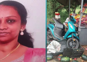 പാലക്കാട് സ്‌കൂട്ടറിന് പിന്നില്‍ കാറിടിച്ച് അപകടം; റെയില്‍വെ ഹെല്‍ത്ത് ഇന്‍സ്‌പെക്ടര്‍ക്ക് ദാരുണാന്ത്യം