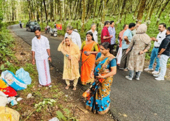 മുന്നറിയിപ്പ് ബോര്ഡിന് സമീപം തന്നെ മാലിന്യം തള്ളി, യുവാവിന് 10,000 പിഴ ചുമത്തി