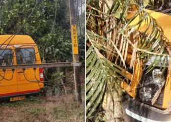 വയനാട്ടില്‍ സ്‌കൂള്‍ ബസ് നിയന്ത്രണം വിട്ട് മരത്തിലിടിച്ചു, 19 വിദ്യാര്‍ത്ഥികള്‍ക്കും മൂന്ന് സ്റ്റാഫുകള്‍ക്കും പരിക്ക്